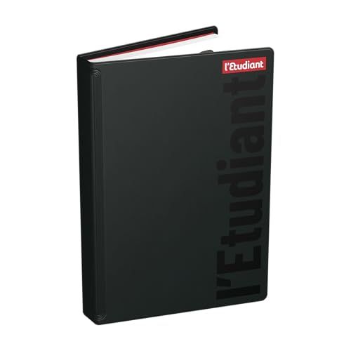 L'ETUDIANT BAC TERMINAL Agenda Scolaire 2025 2026 Couverture ouatinée 12x18cm journalier - Noir