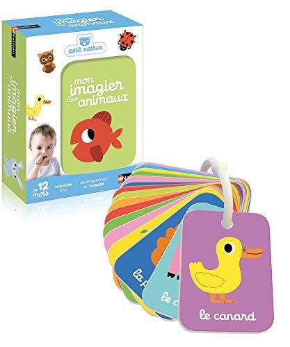 Nathan - Mon Imagier des Animaux - Découverte Des Animaux - Jeu Educatif - Développement du Langage - Facile à Attraper - Pour Bébé dès 12 mois