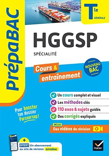 Prépabac - HGGSP Tle générale (spécialité) - Bac 2026: cours, méthodes & sujets corrigés (programme de Terminale)
