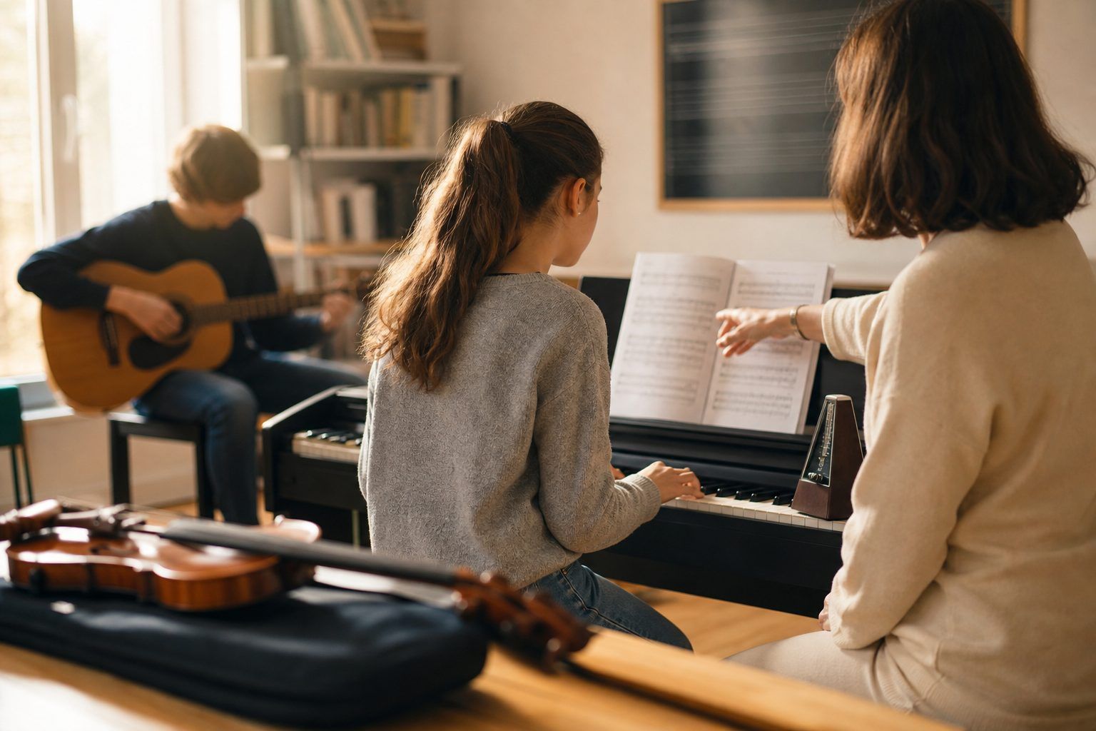 Disciplines enseignées, parcours et temps réel avec le professeur